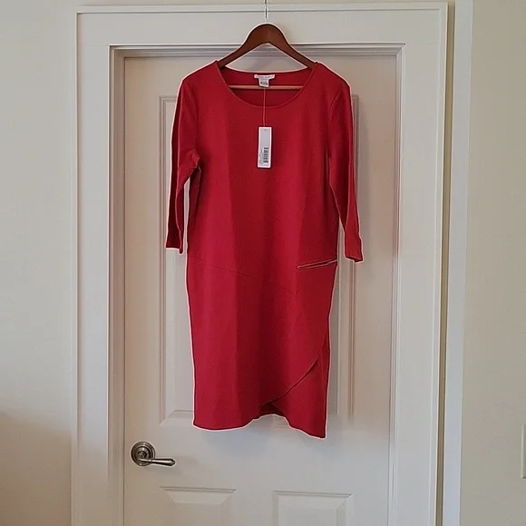Joan Vass | Dresses | Joan Vass Nwt Red Dress | Poshmark